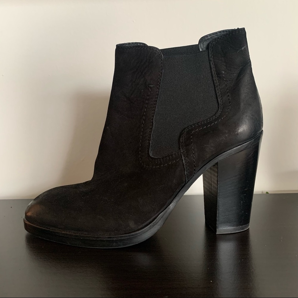 Italian Leather Heeled Bootie
